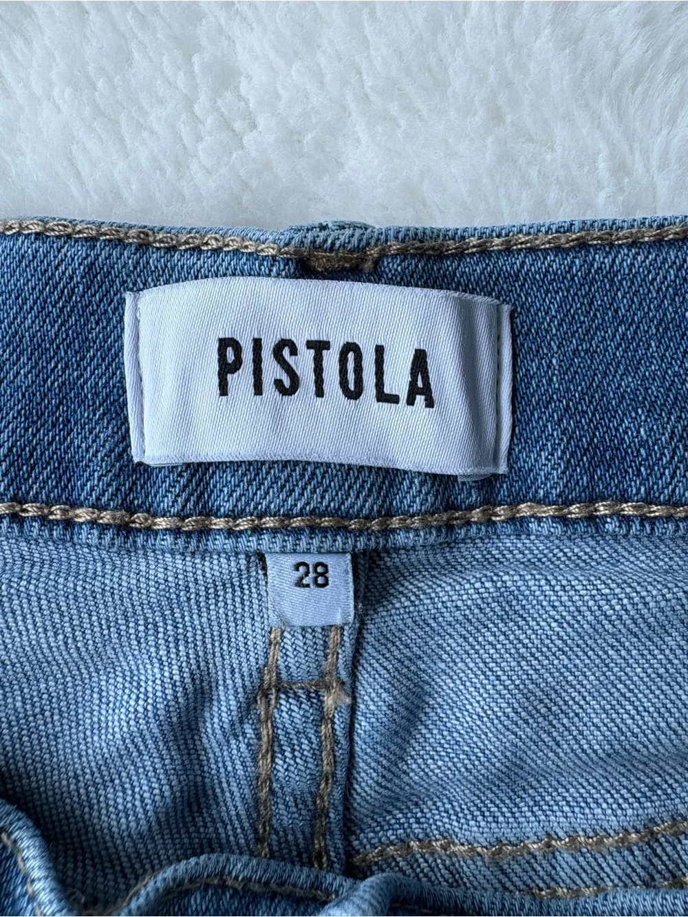 Pistola Light Wash Denim Jean Shorts